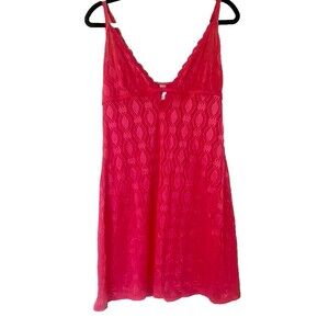Love Affair Lingerie Women's Lightweight Babydoll Nightgown Hot Pink size 1X